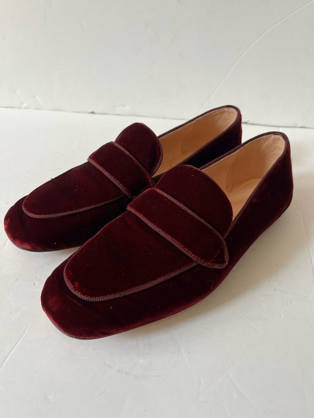J.crew Velvet Penny Loafers in Deep Burgundy size 7 - Picture 11 of 11
